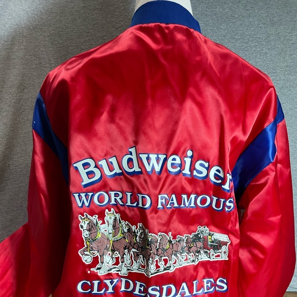 Vintage Budweiser Bomber Jacket Clydesdales - Picture 4 of 7